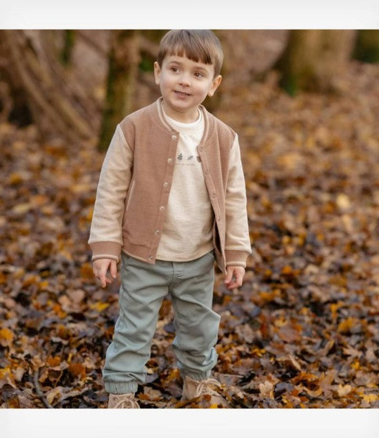 LITTLE DUTCH. Ζακέτα πλεκτή Brown/Taupe