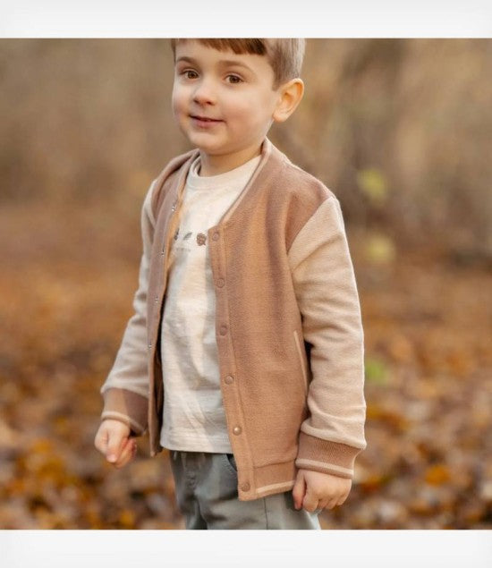 LITTLE DUTCH. Ζακέτα πλεκτή Brown/Taupe