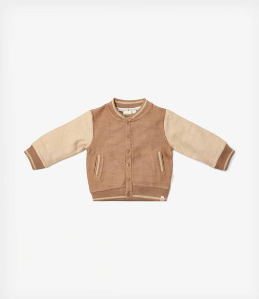 LITTLE DUTCH. Ζακέτα πλεκτή Brown/Taupe