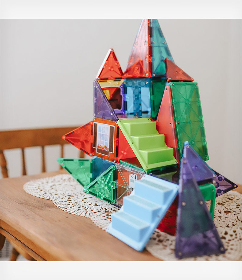 Magna-Tiles Μαγνητικό Παιχνίδι Μαγνητικά Πλακίδια House 28 Κομμάτια για 3+ ετών