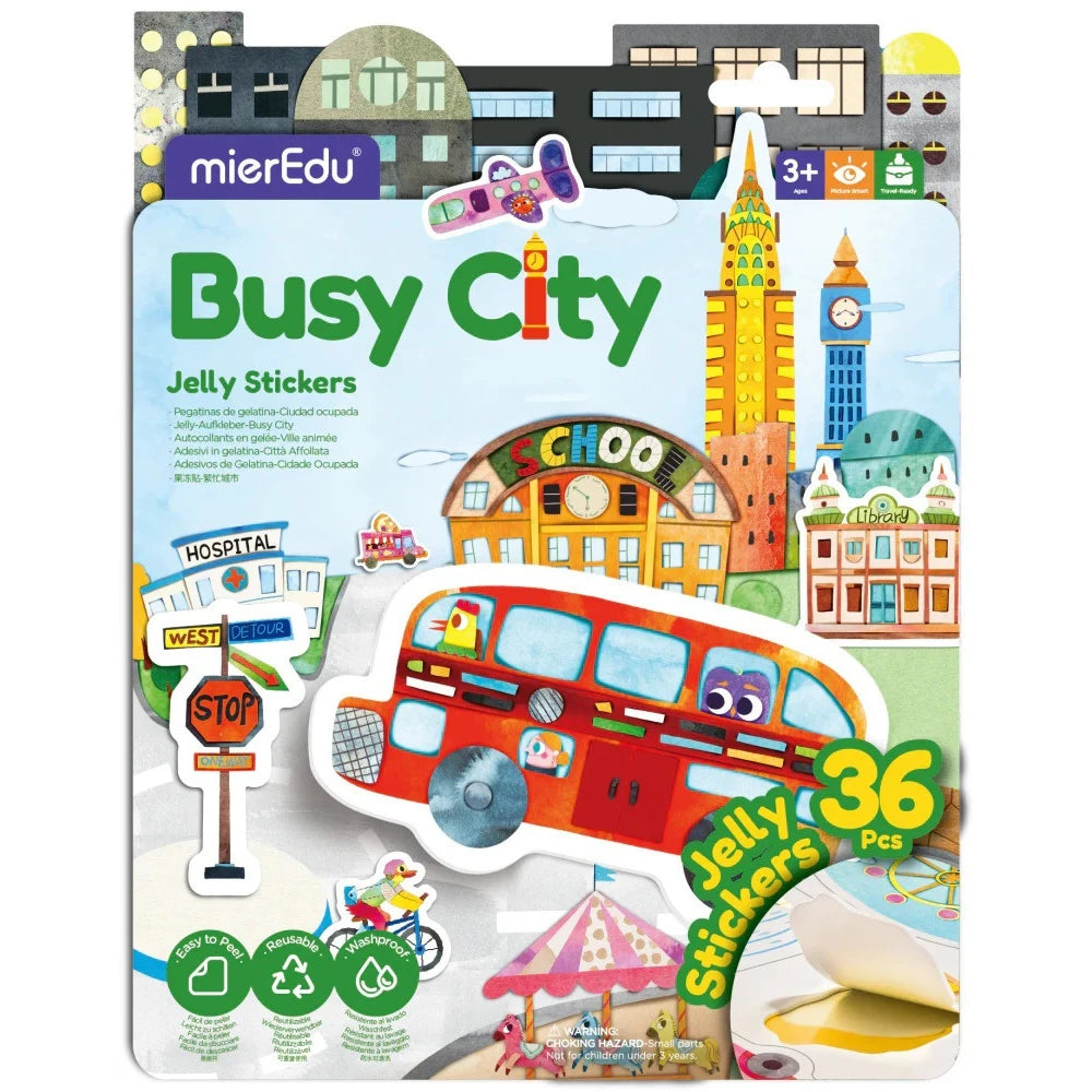 MierEdu. STICKERS BUSY CITY