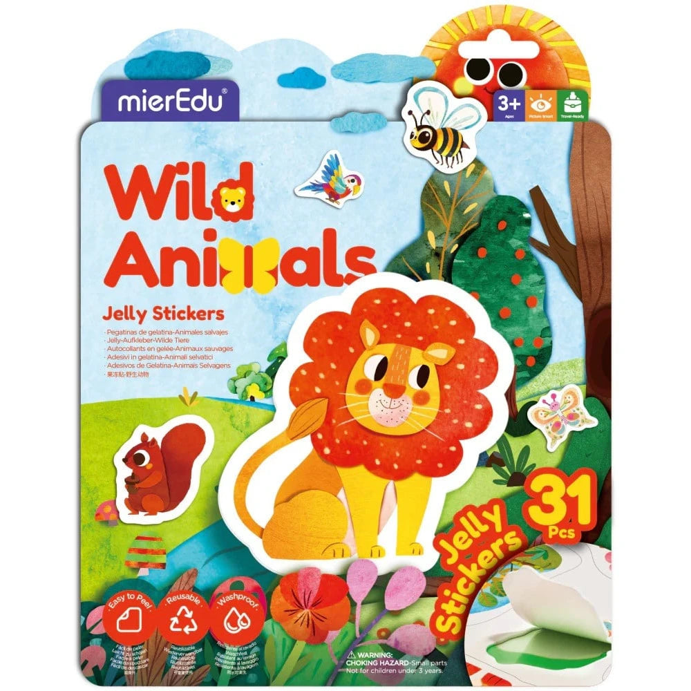 MierEdu. STICKERS WILD ANIMALS