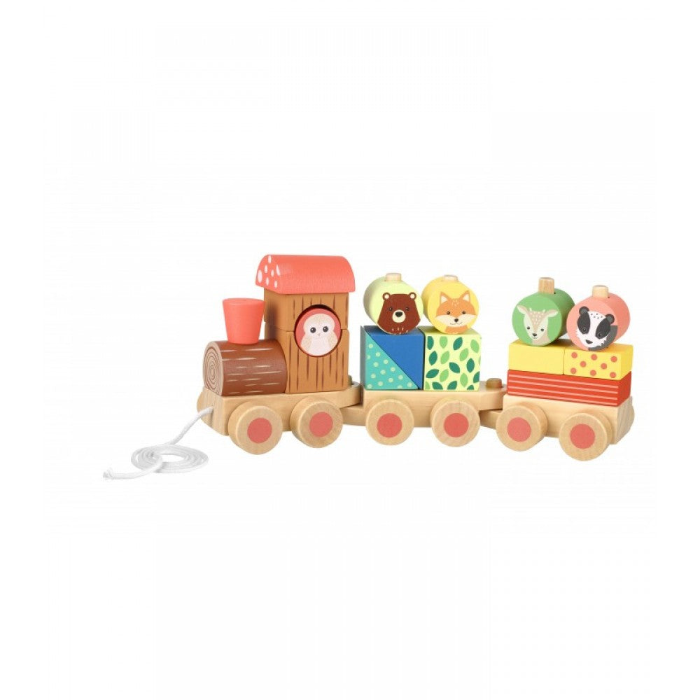 Orange Tree Toys. Ξύλινο τρένο Woodland (FSC®)