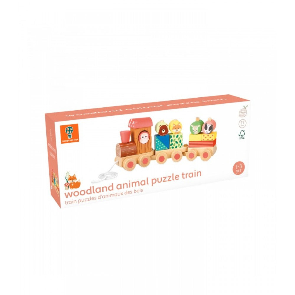 Orange Tree Toys. Ξύλινο τρένο Woodland (FSC®)